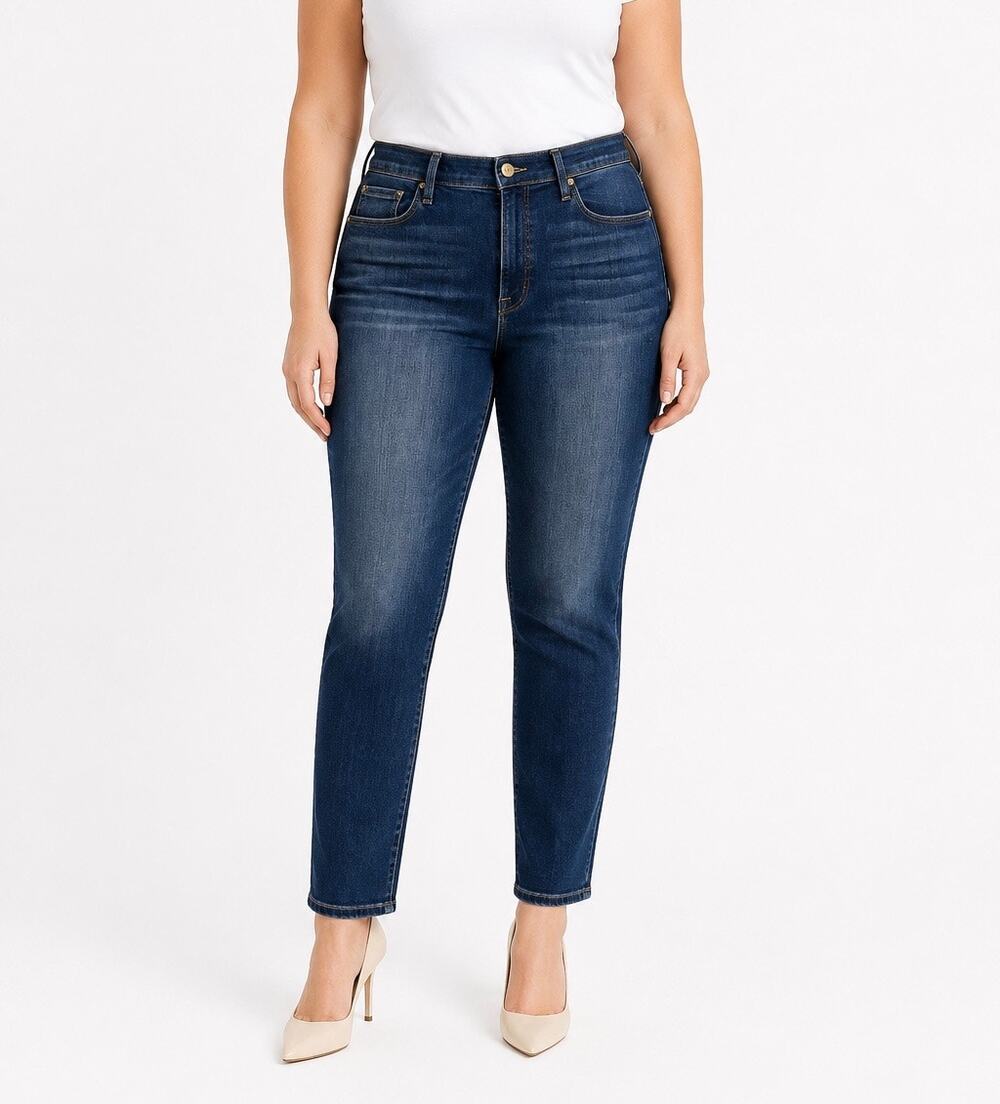 FRAME Ali High Rise Cigarette Jeans Classic Blue Wash Size 31